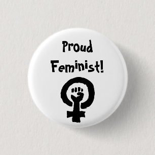 Stolzes feministisches Button