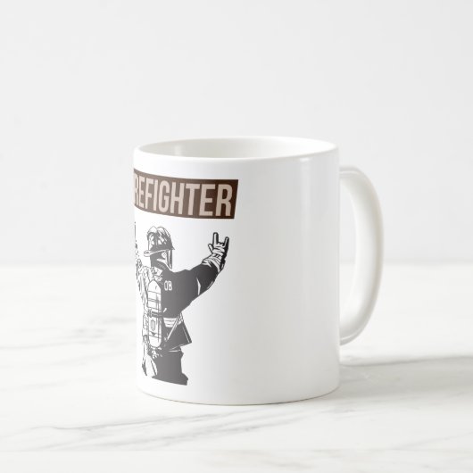 Stolzes Feuerwehrschiff Kaffeetasse (VorderseiteRechts)