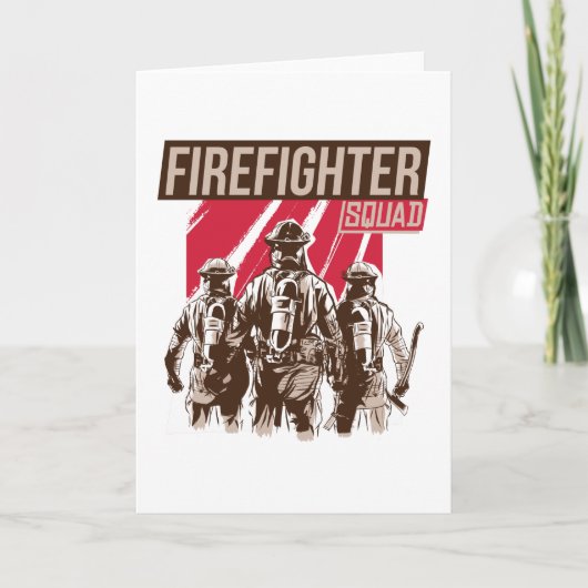 Stolzes Feuerwehrschiff Karte (Vorderseite)