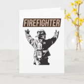 Stolzes Feuerwehrschiff Karte (Gelbe Blume)