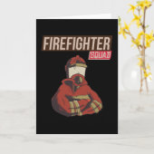 Stolzes Feuerwehrschiff Karte (Gelbe Blume)