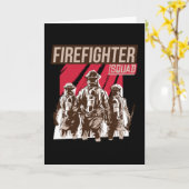 Stolzes Feuerwehrschiff Karte (Gelbe Blume)