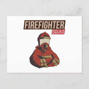 Stolzes Feuerwehrschiff Postkarte