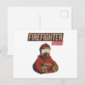 Stolzes Feuerwehrschiff Postkarte (Vorne/Hinten)