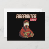 Stolzes Feuerwehrschiff Postkarte (Vorne/Hinten)