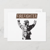 Stolzes Feuerwehrschiff Postkarte (Vorne/Hinten)