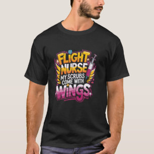 Stolzes Flugkrankenschwester-Design für Flugkranke T-Shirt