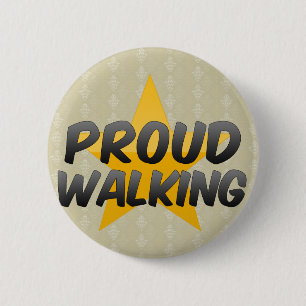 Stolzes Gehen Button
