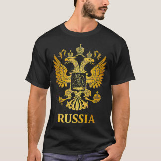 Stolzes Geschenk russischer Emblem-Waffen T-Shirt