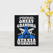 Stolzes großes Oma eines Ataxia-Krieger-Bewusstsei Karte (Gelbe Blume)