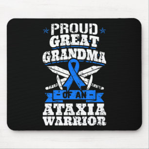 Stolzes großes Oma eines Ataxia-Krieger-Bewusstsei Mousepad