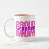 Stolzes Gryphen Mama-Tasse ~ OrbitalDefense.com Zweifarbige Tasse (Links)