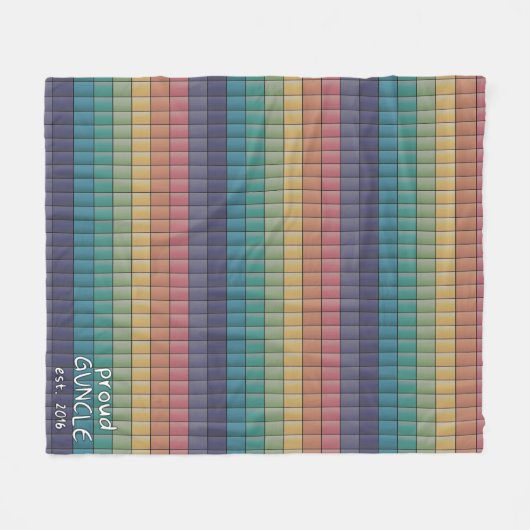 Stolzes Guncle Fleecedecke (Vorderseite (Horizontal))