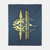 Stolzes Indianerland (Bekämpfung des Terrorismus) Fleecedecke (Vorderseite)