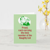 Stolzes, kartenführendes Mitglied der "Naughty Lis Karte (Gelbe Blume)