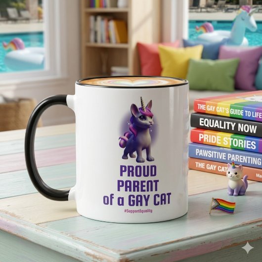 Stolzes Kind einer schwulen Katze Tasse