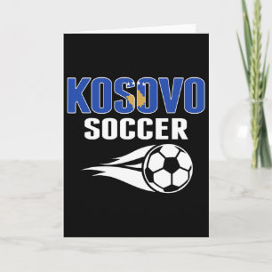 Stolzes Kosovo-Fußballfanshirt - Kosovarischer Fuß Karte
