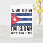 Stolzes kubanisches Erbe Kuba Roots kubanische Fla Karte (Gelbe Blume)