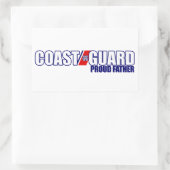 Stolzes Küstenwache Vater Rechteckiger Aufkleber (Tasche)