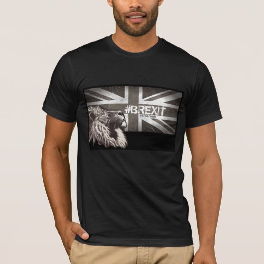 Stolzes Löwe #Brexit fertigen das Datum 24/06/2016 T-Shirt (Vorderseite)