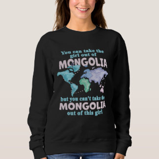 Stolzes Mädchen aus der Mongolei  Umsiedlung aus d Sweatshirt