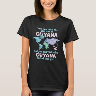 Stolzes Mädchen aus Guyana Umsiedlung aus Guyana T-Shirt