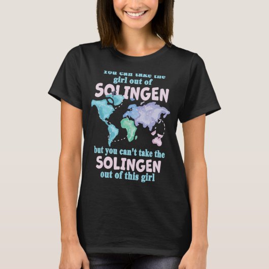 Stolzes Mädchen aus Solingen Umsiedlung aus Soling T-Shirt (Vorderseite)