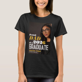 Stolzes Mama-Abschlussfoto-T-Shirt – Modern Chic T-Shirt