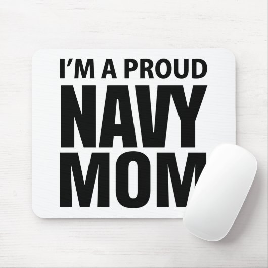 Stolzes Marine-Mama mousepad (Mit Mouse)
