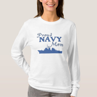 Stolzes Marine-Mama-Schiff T-Shirt