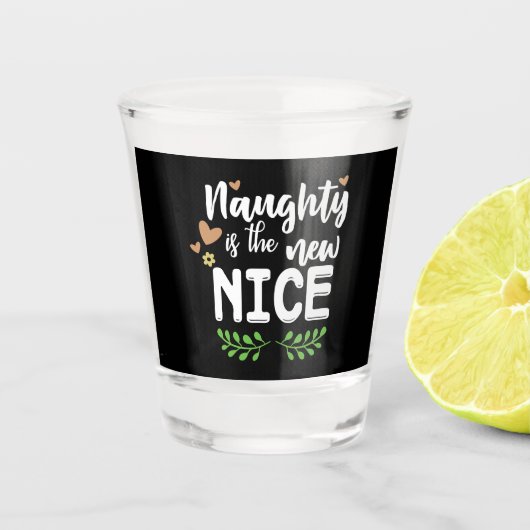 Stolzes Mitglied auf Santas Liste Schnapsglas (Vorderseite)