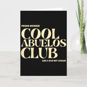 Stolzes Mitglied Cool Abuelos Club Wie ein Vater, Karte