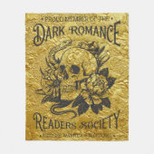 Stolzes Mitglied der Dark Romance Reader Society Fleecedecke (Vorderseite)