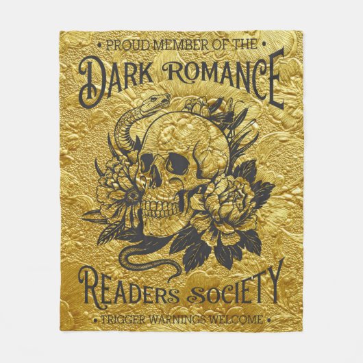Stolzes Mitglied der Dark Romance Reader Society Fleecedecke (Vorderseite)