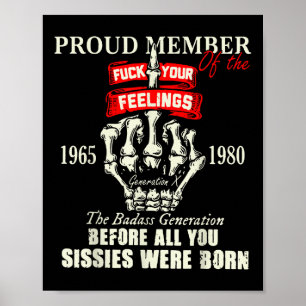 Stolzes Mitglied der Gefühls 1965 1980 Die Ba Poster