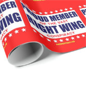 STOLzes MITGLIED DER GROSSEN RECHTEN KONSPIRATIE Geschenkpapier (Rolleneckpunkt)
