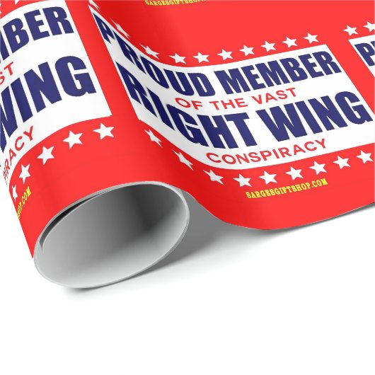 STOLzes MITGLIED DER GROSSEN RECHTEN KONSPIRATIE Geschenkpapier (Rolleneckpunkt)