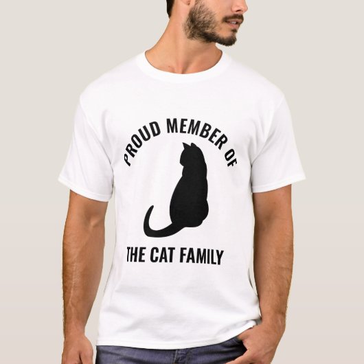 Stolzes Mitglied der Katzenfamilie T-Shirt (Vorderseite)