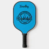 Stolzes Mitglied der Pickleball-Crew bearbeitbarer Pickleball Schläger (Vorderseite)