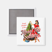 Stolzes Mitglied der Tinsel-Gesellschaft Lady Lust Magnet (Vorderseite/Rückseite)