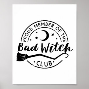 Stolzes Mitglied des Byd Witch Club Funny Hallowee Poster