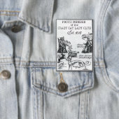 Stolzes Mitglied des Crazy Cat Lady Club Funny But Button (Insitu)