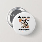 Stolzes Mitglied des Fck Your Gefühls Generation X Button (Vorne & Hinten)