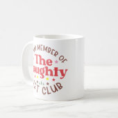 Stolzes Mitglied des Naughty List Club Kaffeetasse (Vorderseite Links)