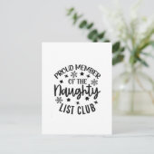 Stolzes Mitglied des Naughty List Club Weihnachten (Stehend Vorderseite)