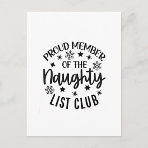 Stolzes Mitglied des Naughty List Club Weihnachten