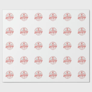 Stolzes Mitglied des Naughty Pickleball Clubs Geschenkpapier