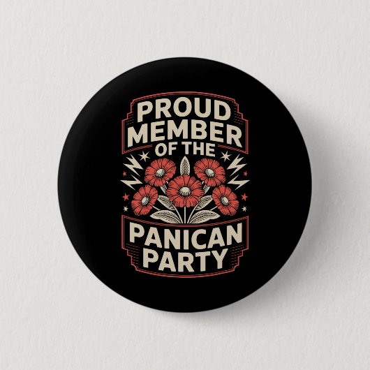 Stolzes Mitglied des panamerikanischen Party Prote Button (Vorderseite)