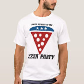 Stolzes Mitglied des Pizza-Party T-Shirt (Vorderseite)