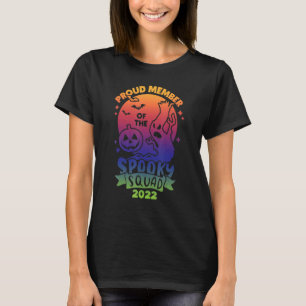Stolzes Mitglied des Spooky Squad 2022 Frohes Hall T-Shirt